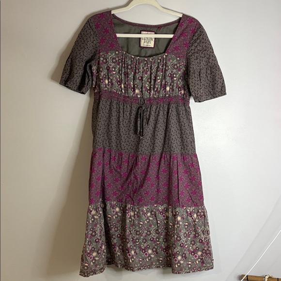 Esprit Dresses & Skirts - Esprit Gray and Purple Boho Midi Dress